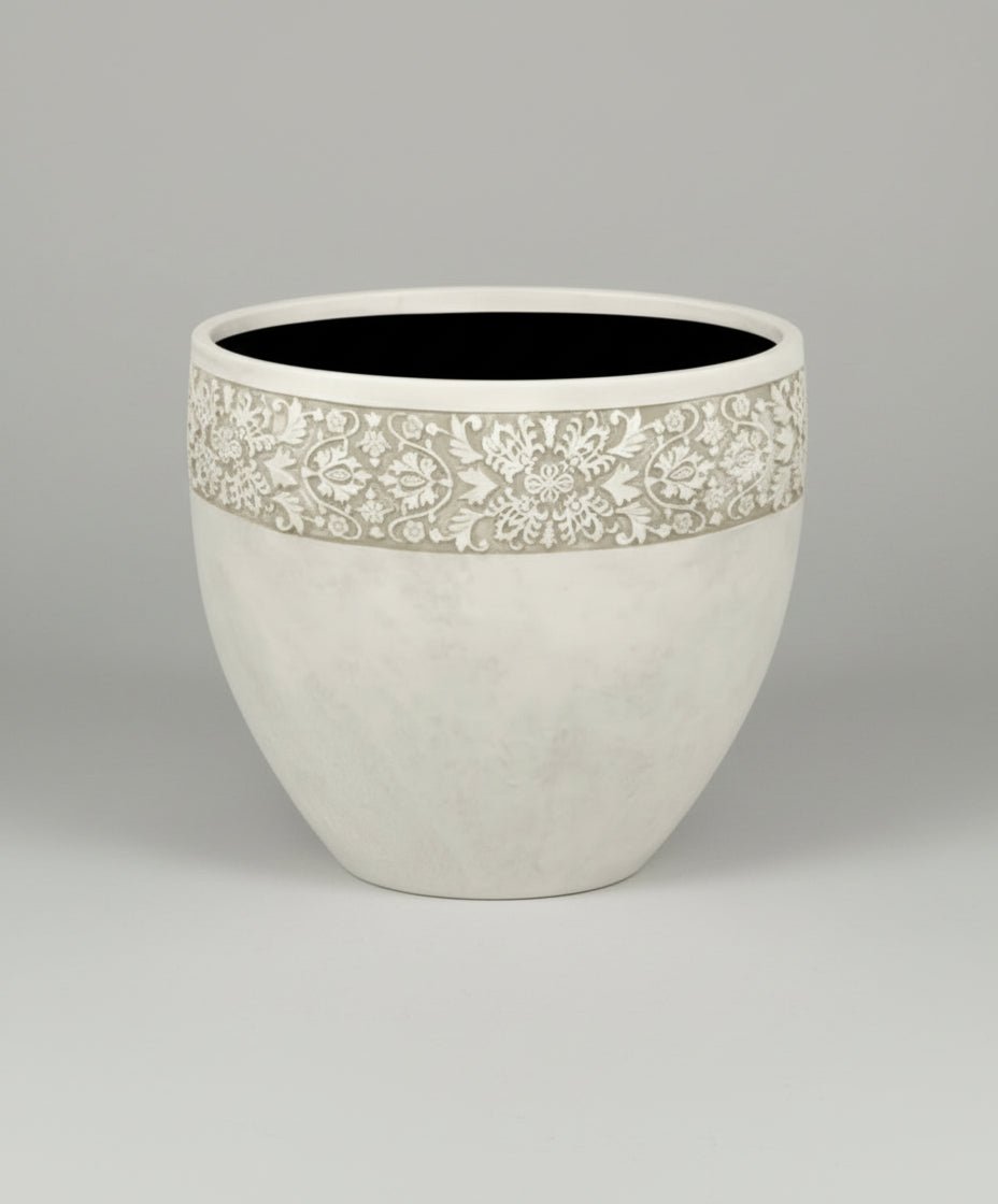 Classic Planter Round Deco Rim - Acacia Garden Center