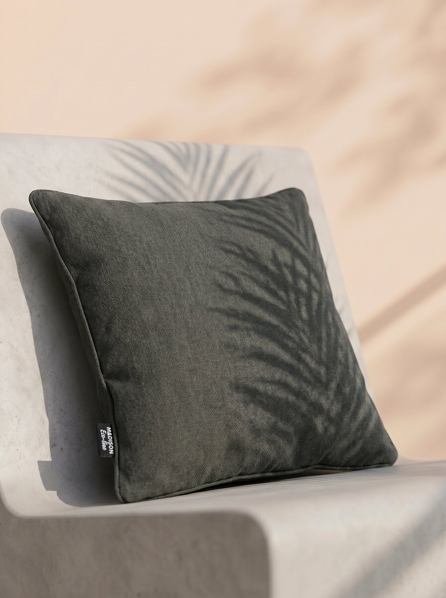 Decorative Pillow Canvas Eco+ | Dark Grey, 50 × 50 cm - Acacia Garden Center