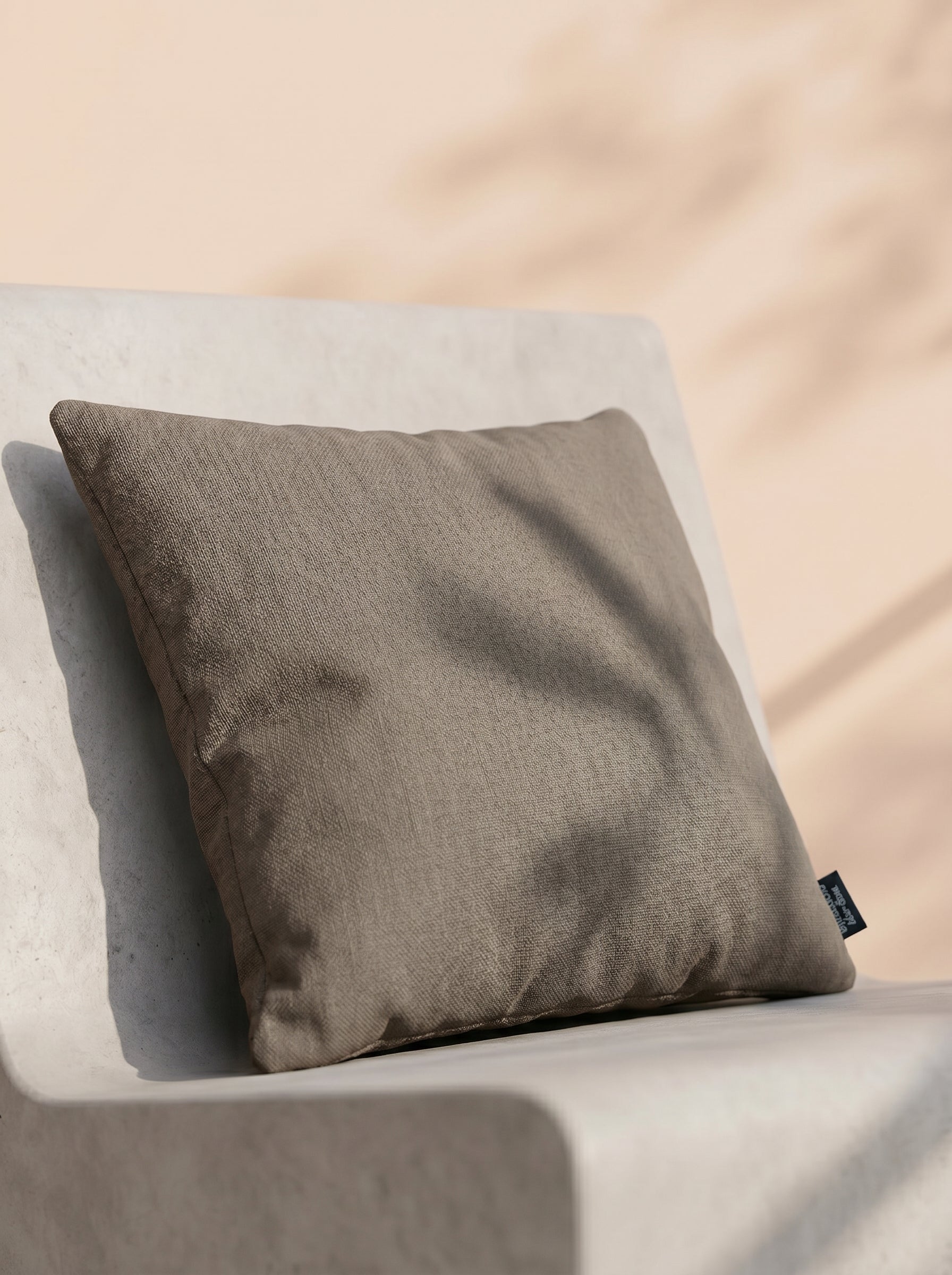 Decorative Pillow Canvas Eco+ | Taupe, 50 × 50 cm - Acacia Garden Center
