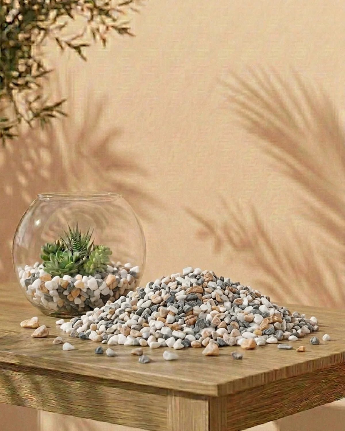 Decorative Stone Pebbles | Multi - Colour, 9–7 mm - Acacia Garden Center