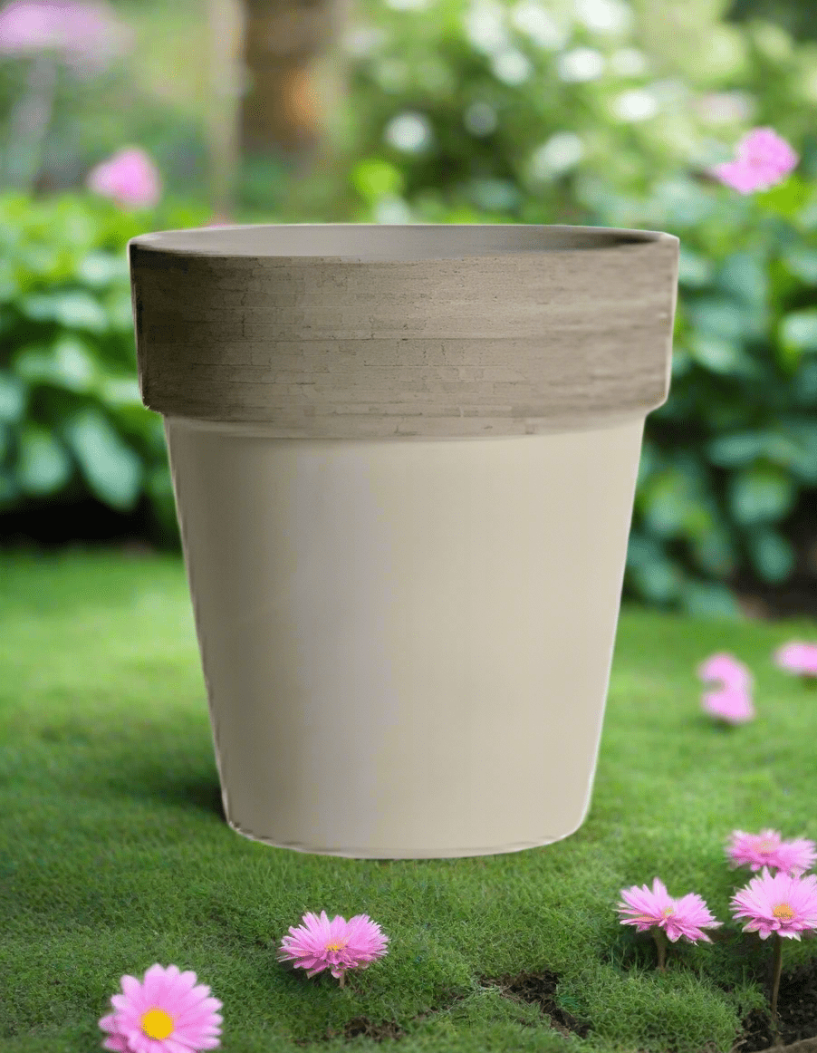 Degrea Vaso Alto Volcano Graffiata - Acacia Garden Center