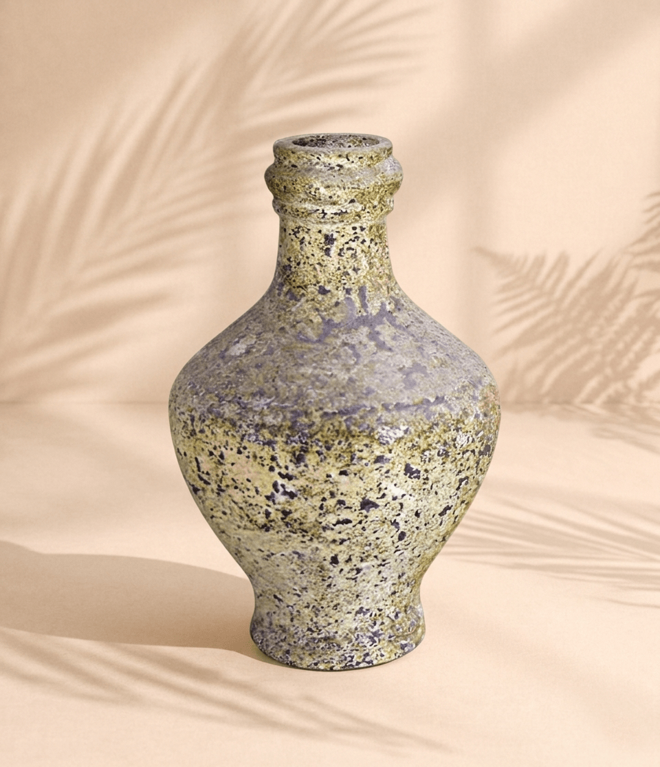 Delphi 3 Atlantis Ceramic Pot | Light Yellow, 25 cm - Acacia Garden Center