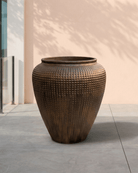 Dimple Jar Atlantis Ceramic | Statement Jar, 70 cm - Acacia Garden Center