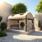 Dubai Gazebo with Side Walls | Freestanding Outdoor Structure - Acacia Garden Center