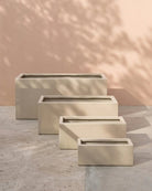 Fiber Clay Pot Rectangular - (DW158110) - Acacia Garden Center