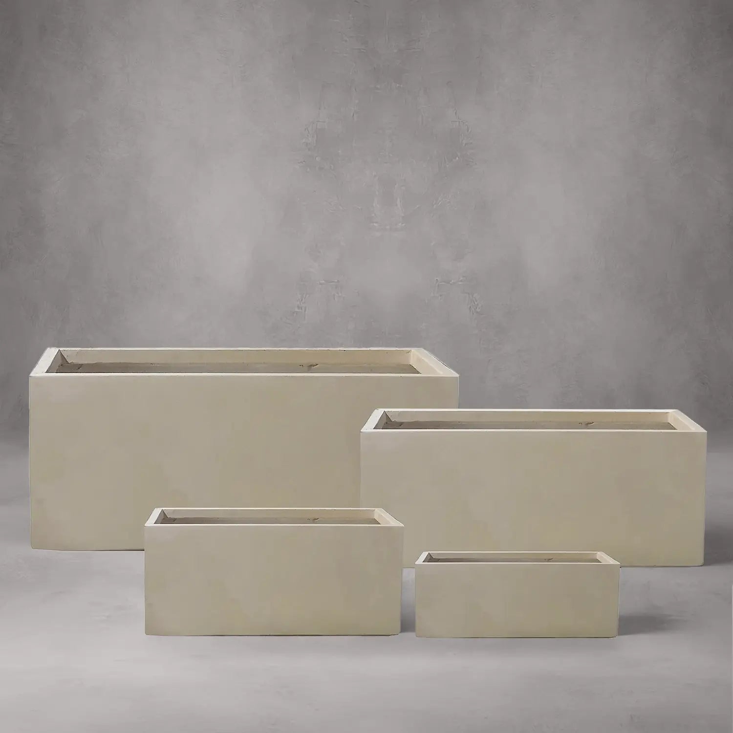 Fiber Clay Pot Rectangular - (DW158110) - Acacia Garden Center