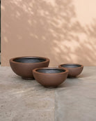Fiber Clay Pot Round Bowl - (DW161207) - Acacia Garden Center