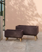Fiber Clay Pot with Legs - Acacia Garden Center