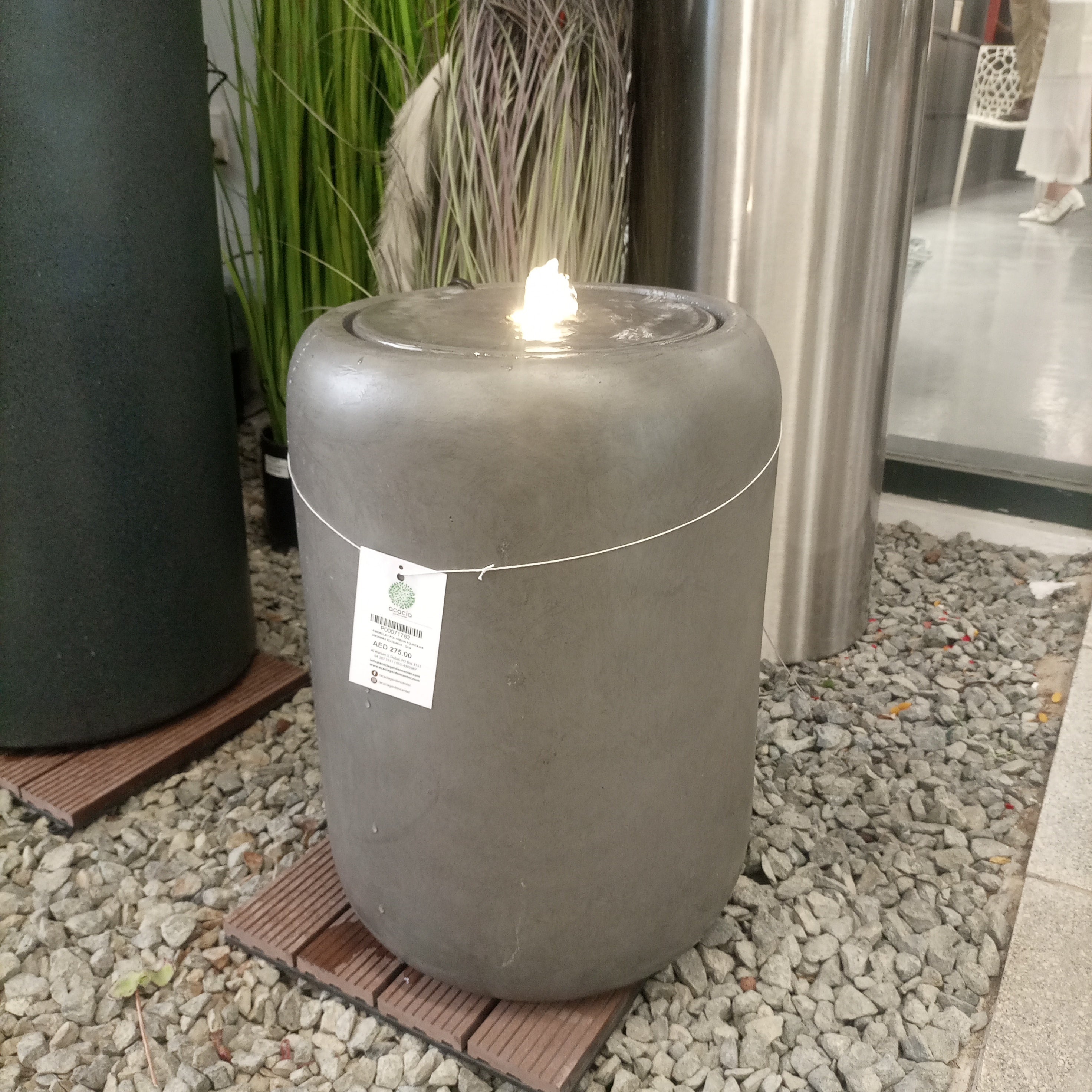 Fiberclay Polyresin Fountains DW259064 - Lightweight, Heat - Tolerant - Acacia Garden Center