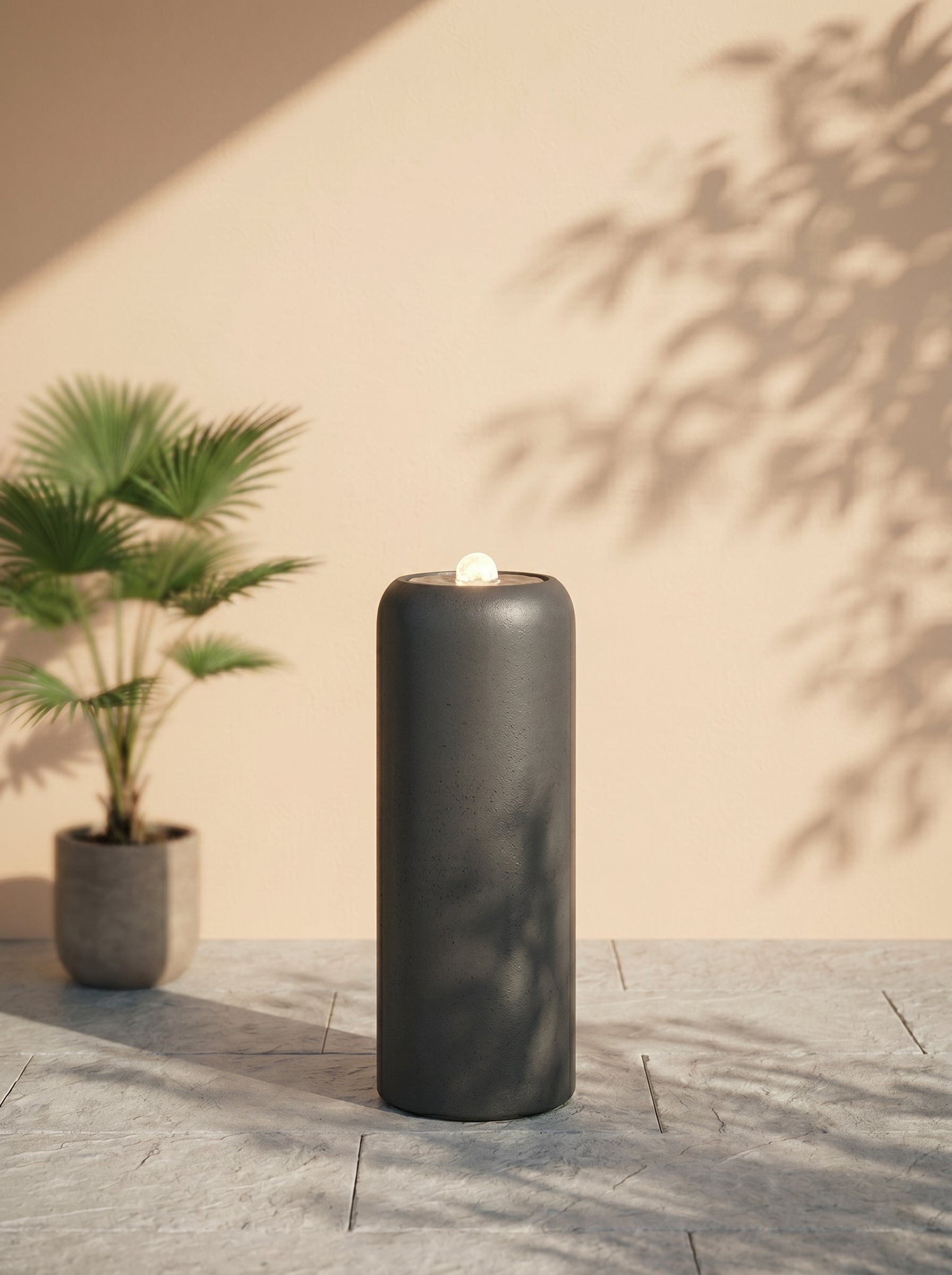 Fiberclay Polyresin Fountains DW259066 | 36x36x90cm (Heat Tolerant) - Acacia Garden Center