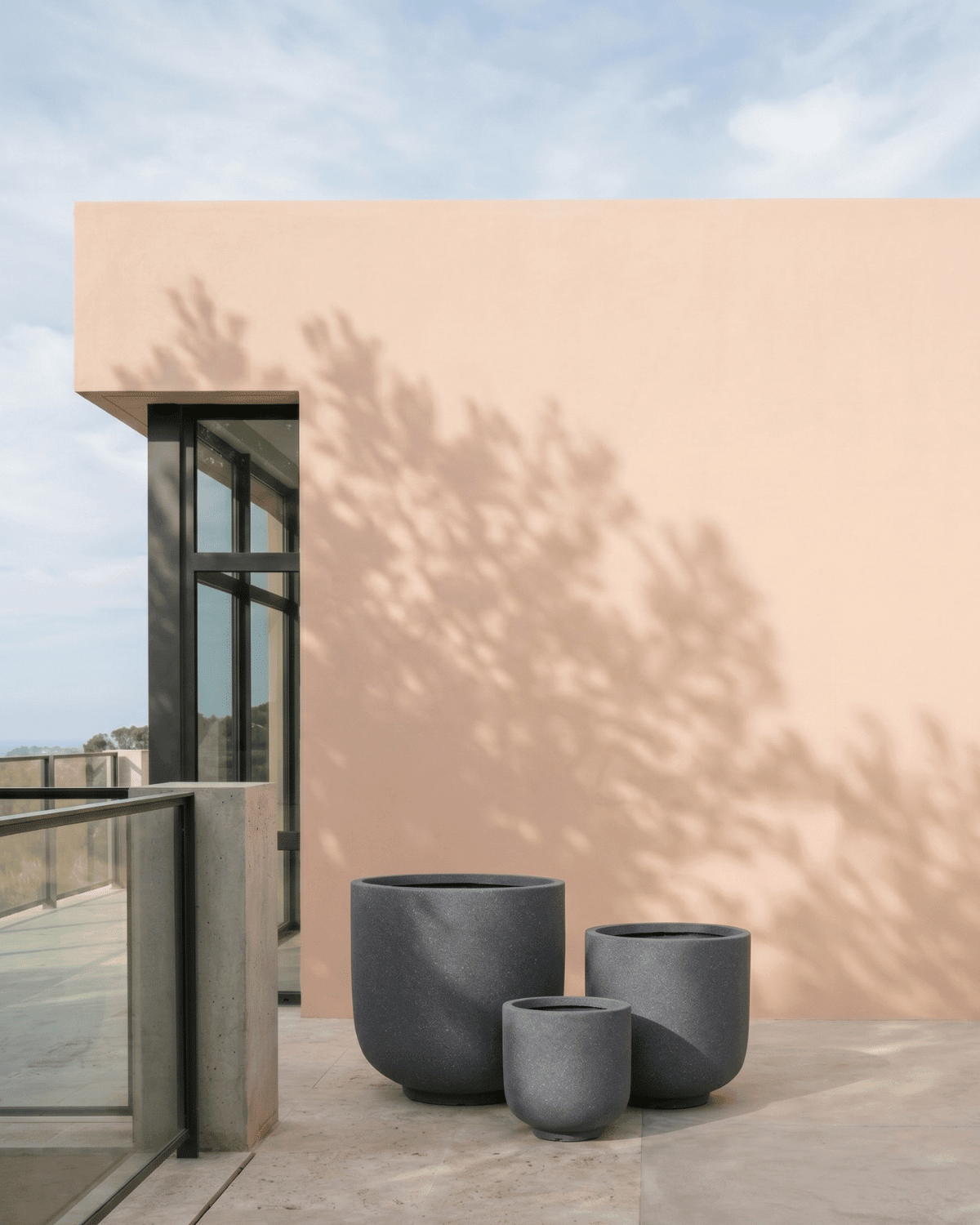 Fiberclay Pot Rough Texture | DW161208 - Acacia Garden Center