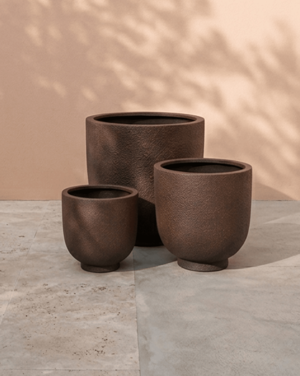 Fiberclay Pot Rough Texture | DW161208 - Acacia Garden Center
