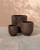 Fiberclay Pot Rough Texture | DW161208 - Acacia Garden Center
