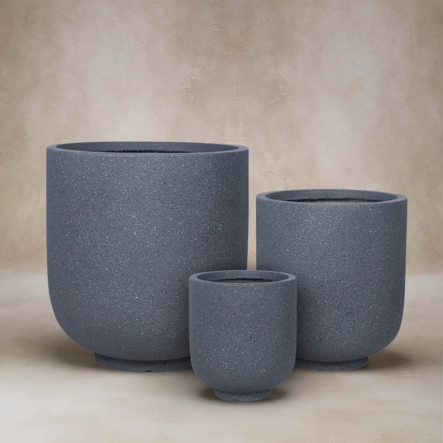 Fiberclay Pot Rough Texture | DW161208 - Acacia Garden Center