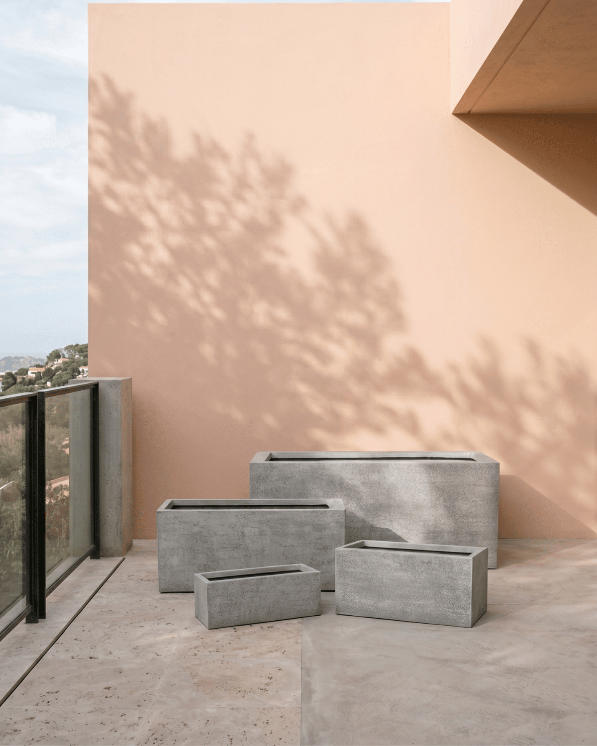 Fiberclay Rectangular DW222646 Pot - Lightweight, Heat - Tolerant - Acacia Garden Center
