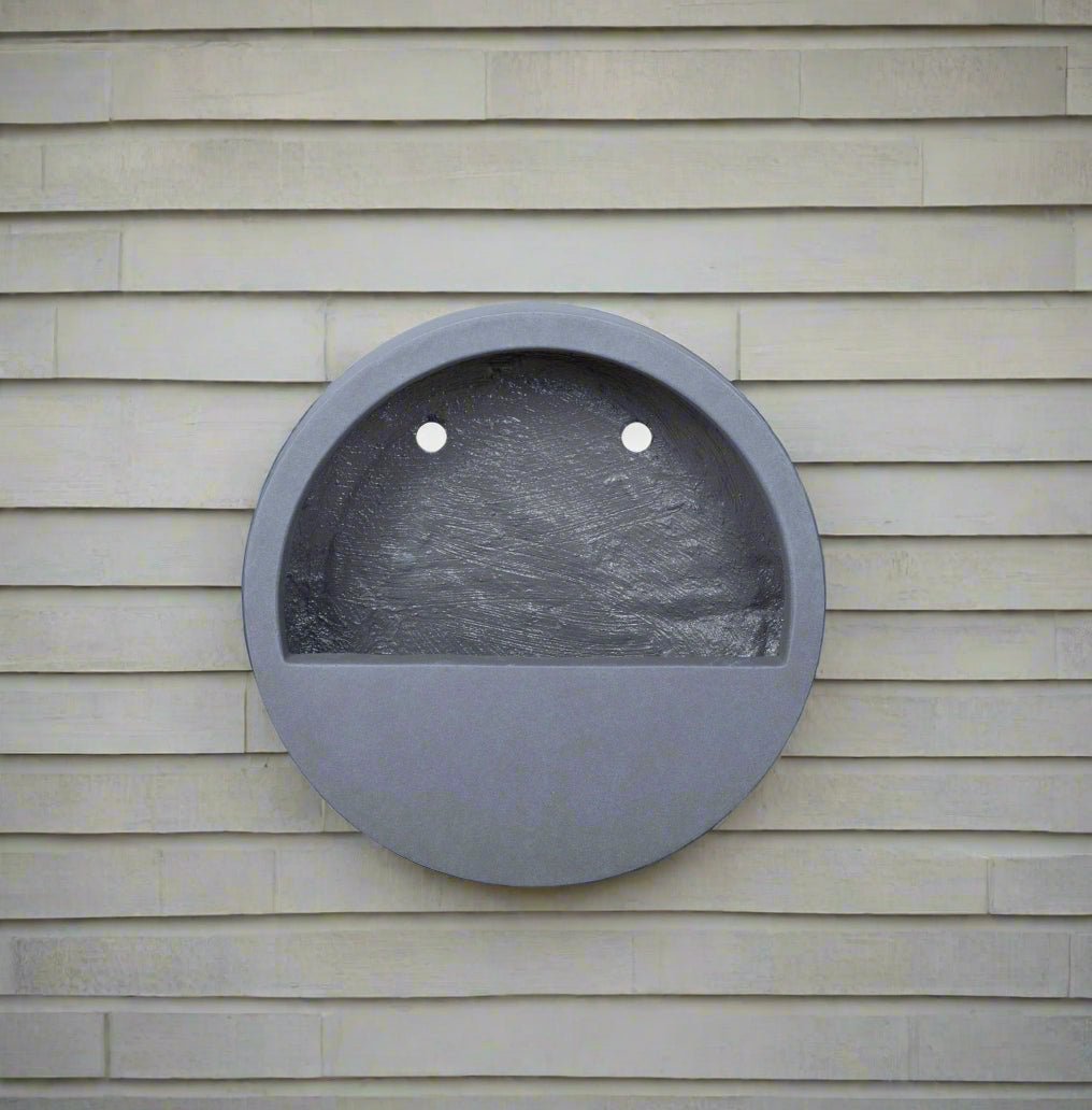 Fiberclay Round Hanging Pot - Acacia Garden Center