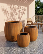 Fiberglass Planter HP, 1094 - Nature Wood Color - Acacia Garden Center
