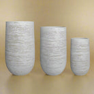 Fibreclay Tall Cone Pot | White, Dia. 60–95 cm - Acacia Garden Center
