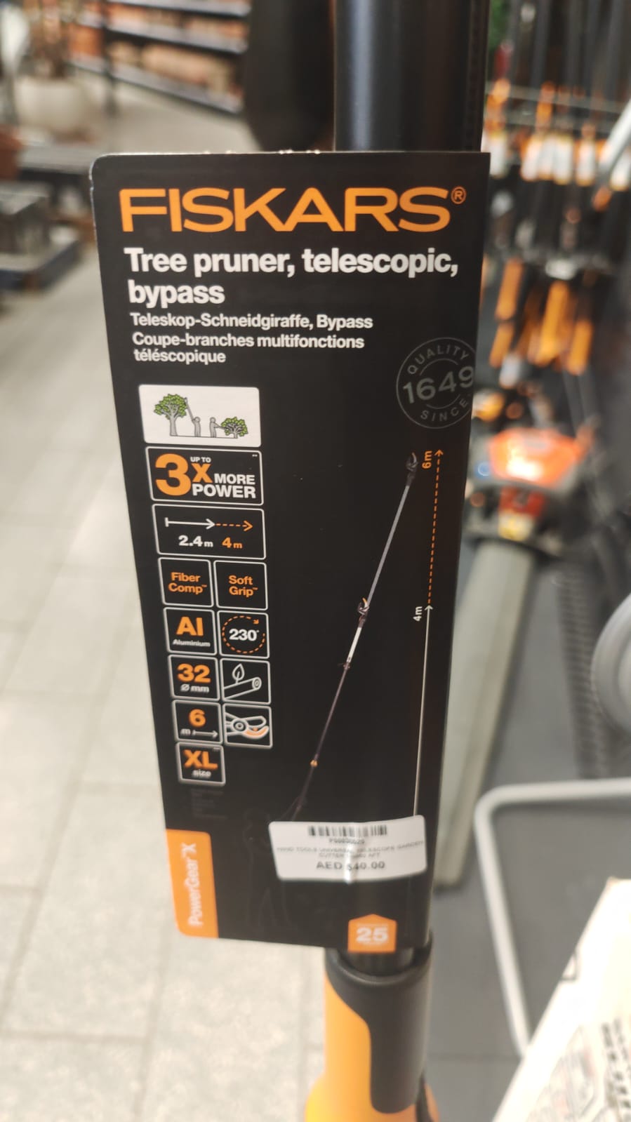 Fiskers Tree Pruner, Telescopic, Bypass - Acacia Garden Center