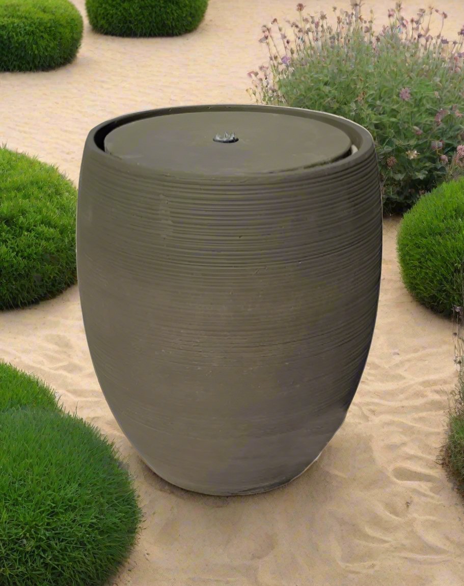 Fountain Concrete with Pump (30 x 30 x 37 cm) - Acacia Garden Center