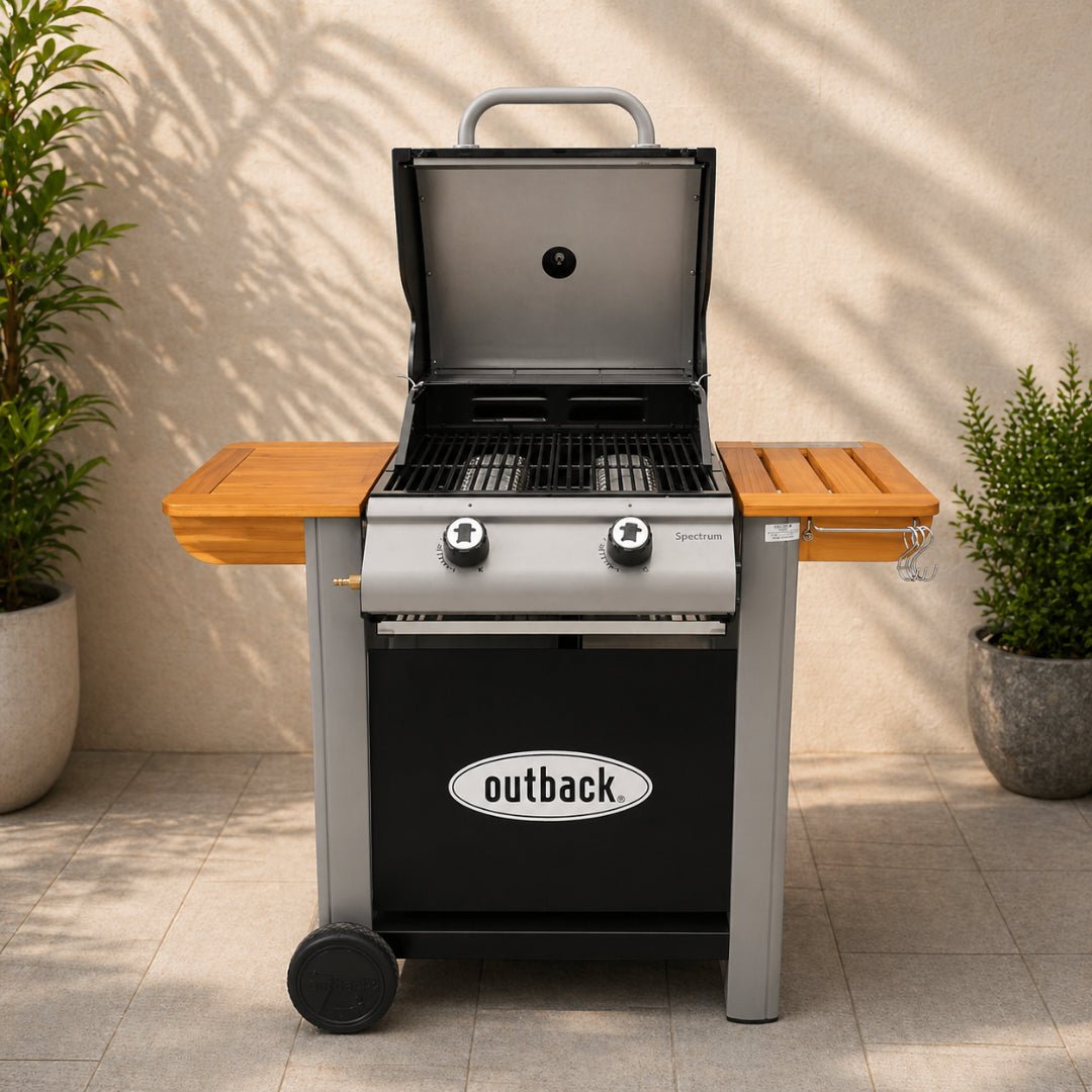 Gas BBQ Grills Outback Spectrum 2 Burner - Acacia Garden Center