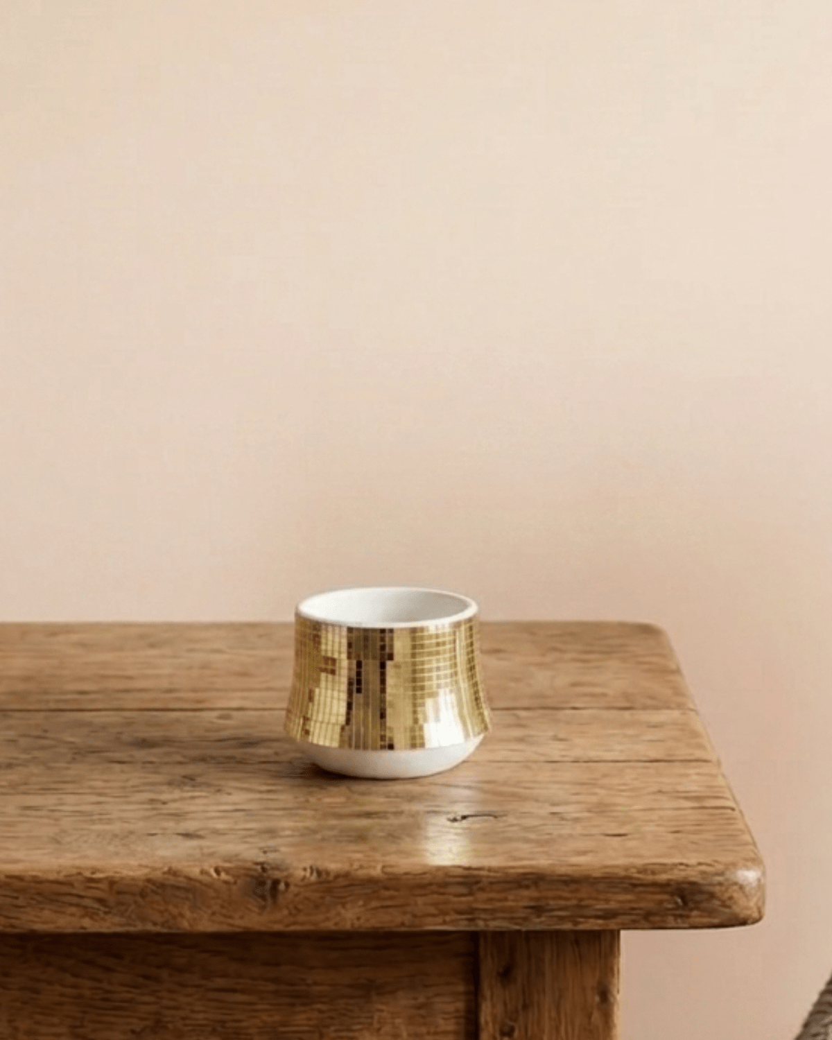 Golden Mirror Finish Ceramic Pot | Small Decorative Planter - Acacia Garden Center