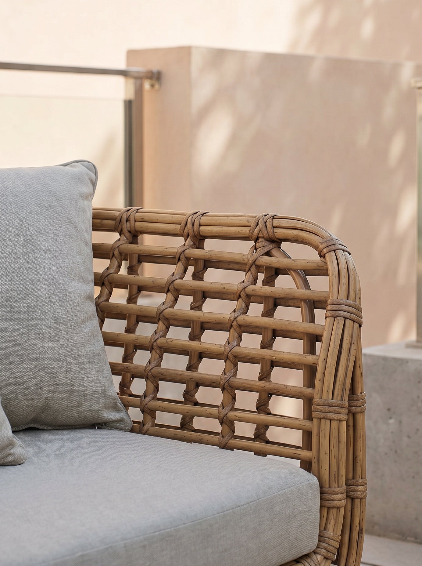 Grand Open Daybed | Poly Bamboo Wicker, 180 cm Wide - Acacia Garden Center