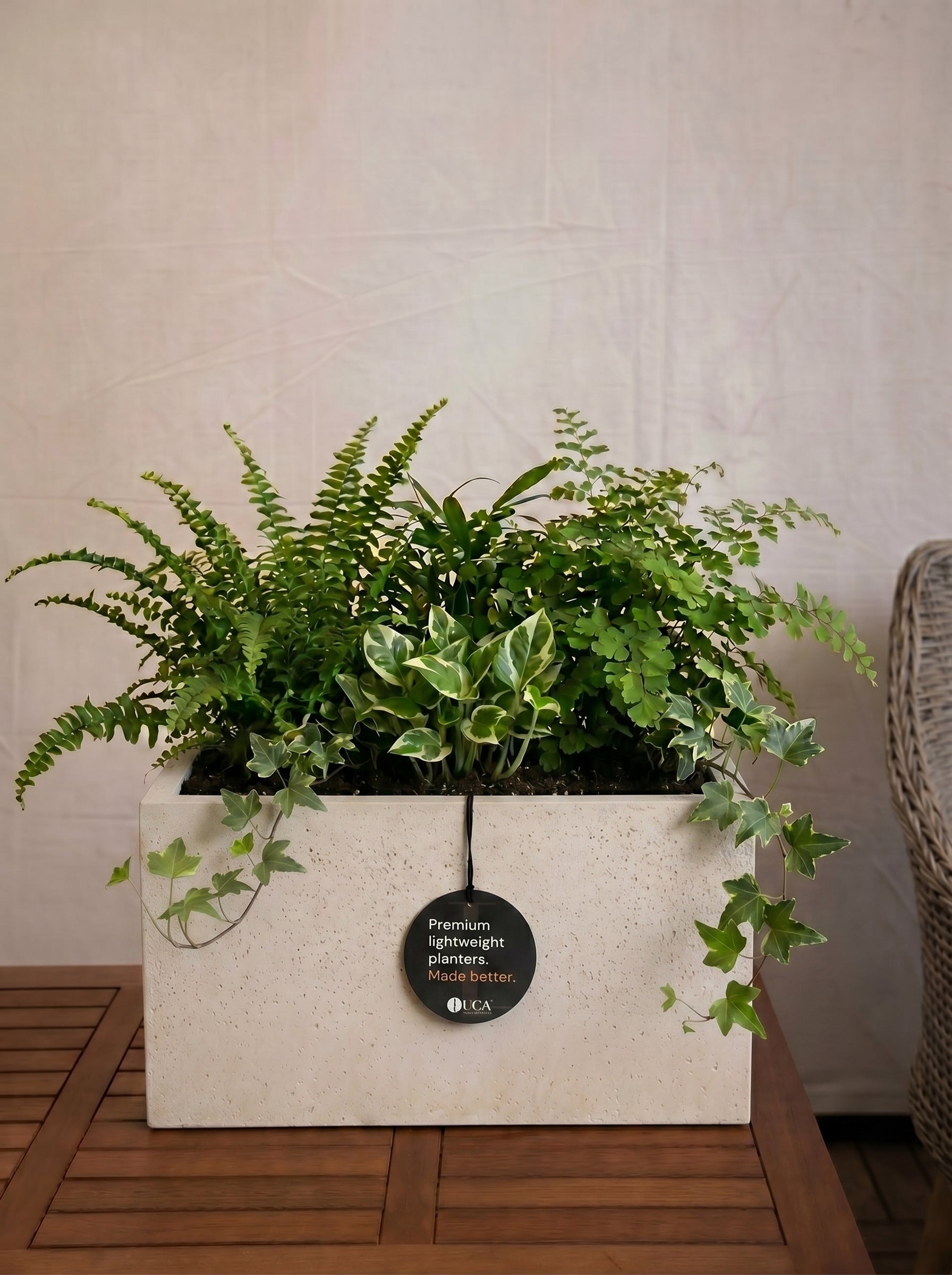 Grigio Box Planter | Rectangular Trough - Acacia Garden Center
