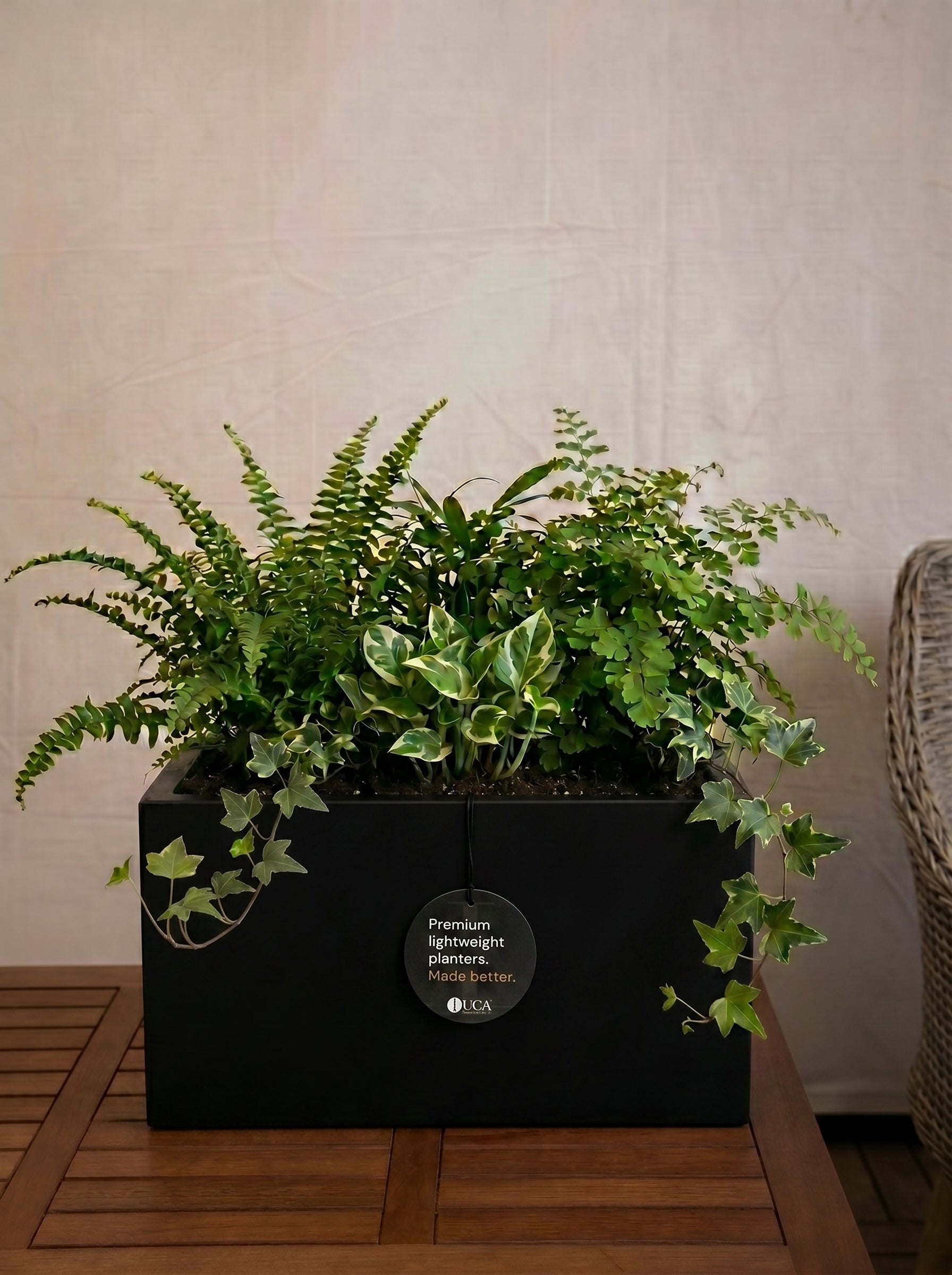 Grigio Box Planter | Rectangular Trough - Acacia Garden Center