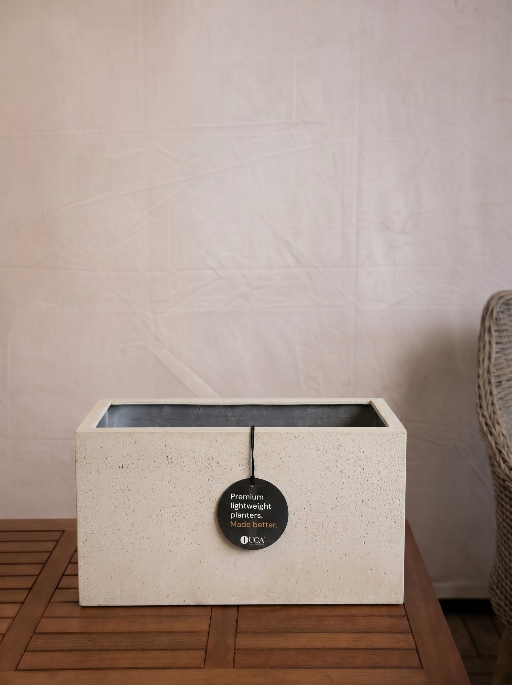Grigio Box Planter | Rectangular Trough - Acacia Garden Center