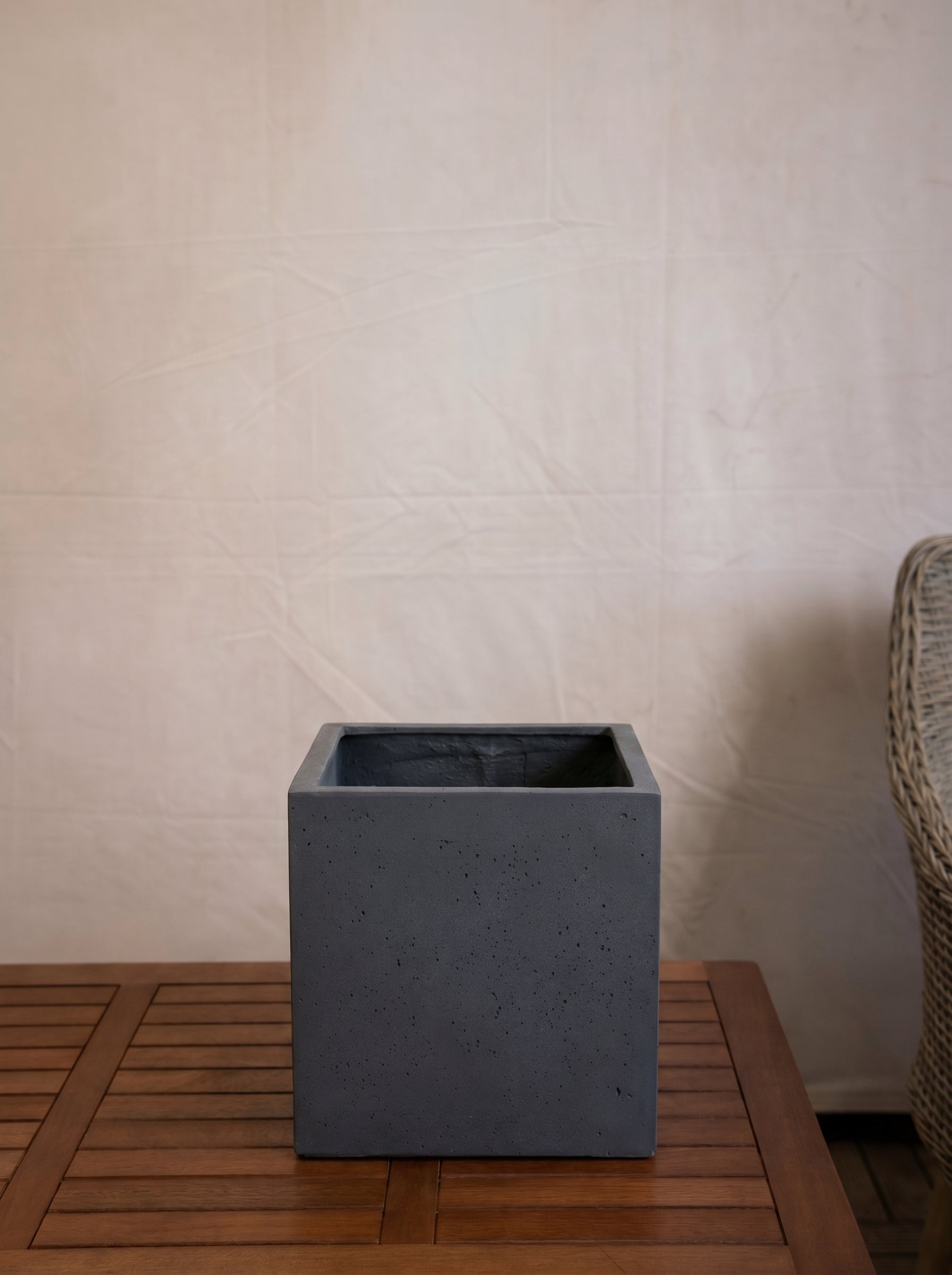 Grigio Cube Planter | Square Pot - Acacia Garden Center