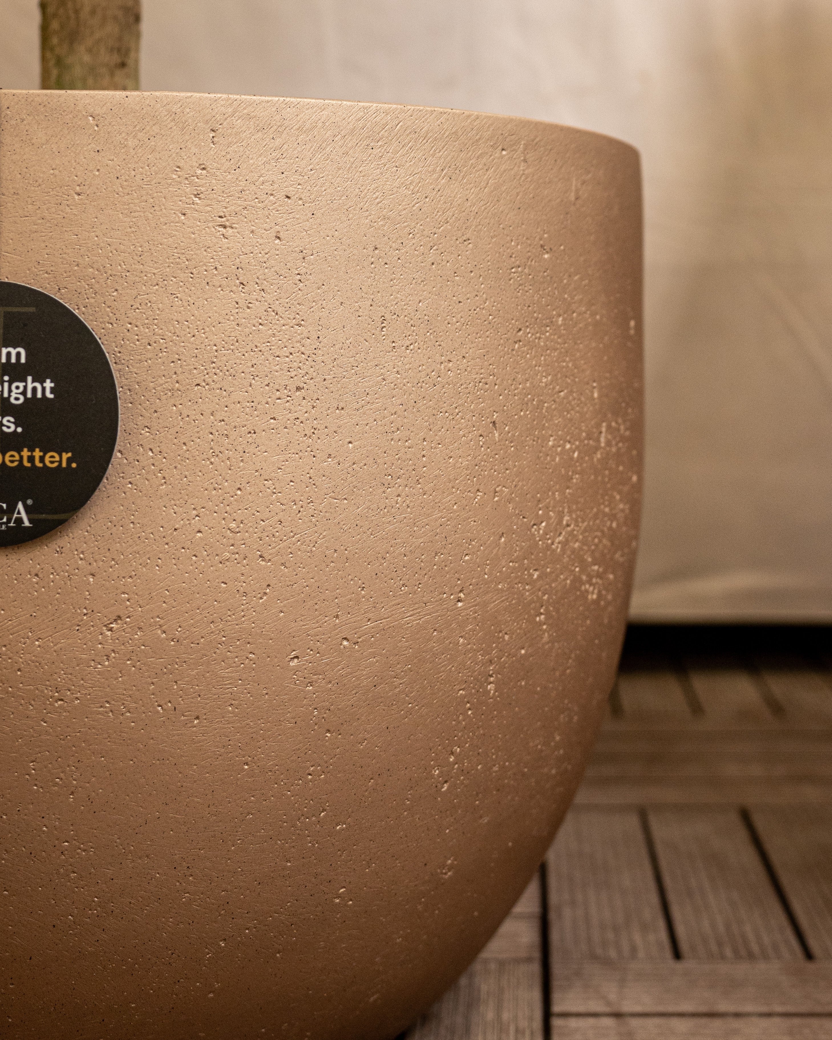 Grigio Metallic New Egg Pot | Champagne Planter, Dia. 36–55 cm - Acacia Garden Center