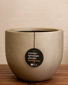 Grigio Metallic New Egg Pot | Champagne Planter, Dia. 36–55 cm - Acacia Garden Center