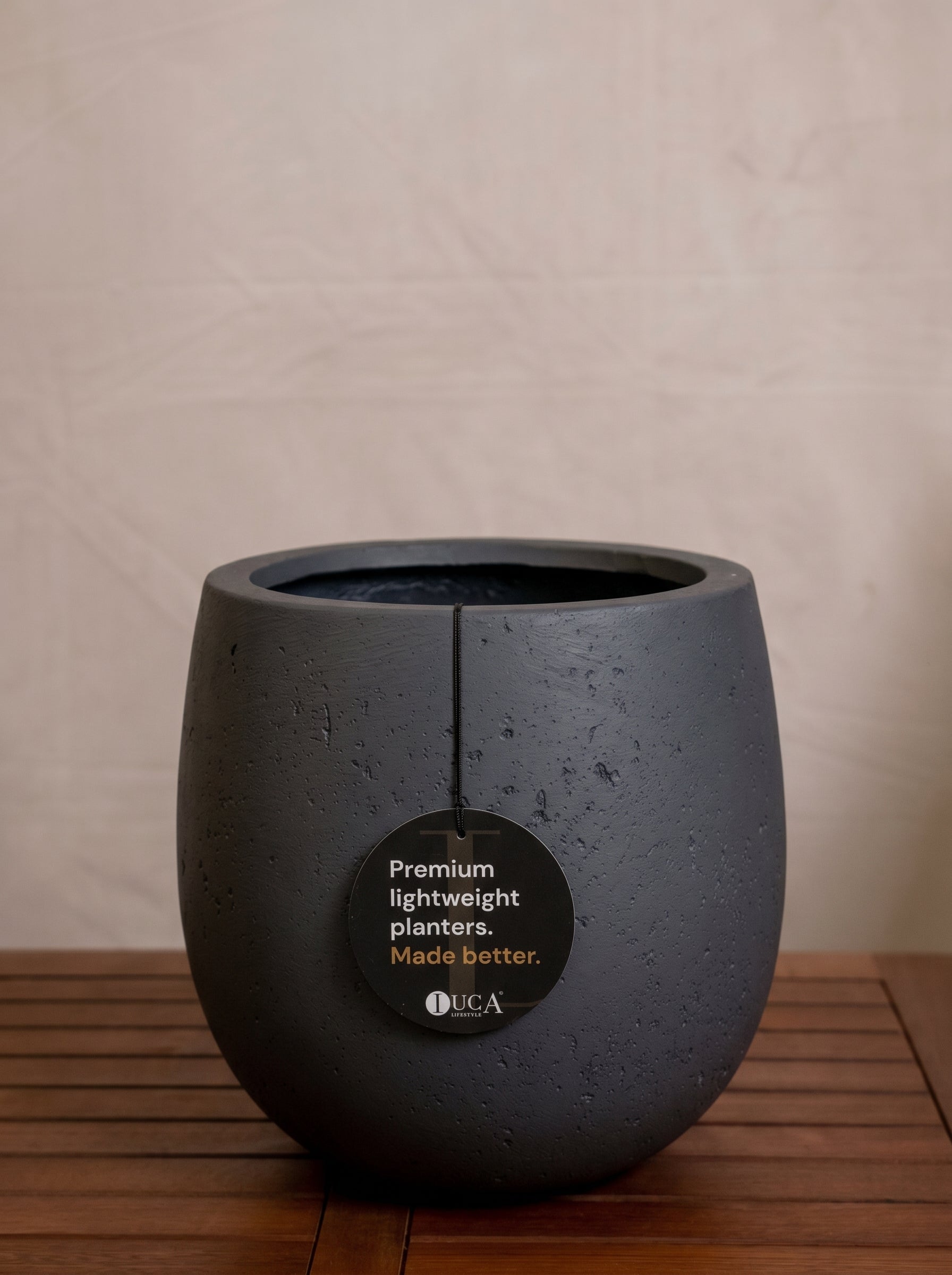 Grigio New Egg Pot | Classic Egg Planter - Acacia Garden Center