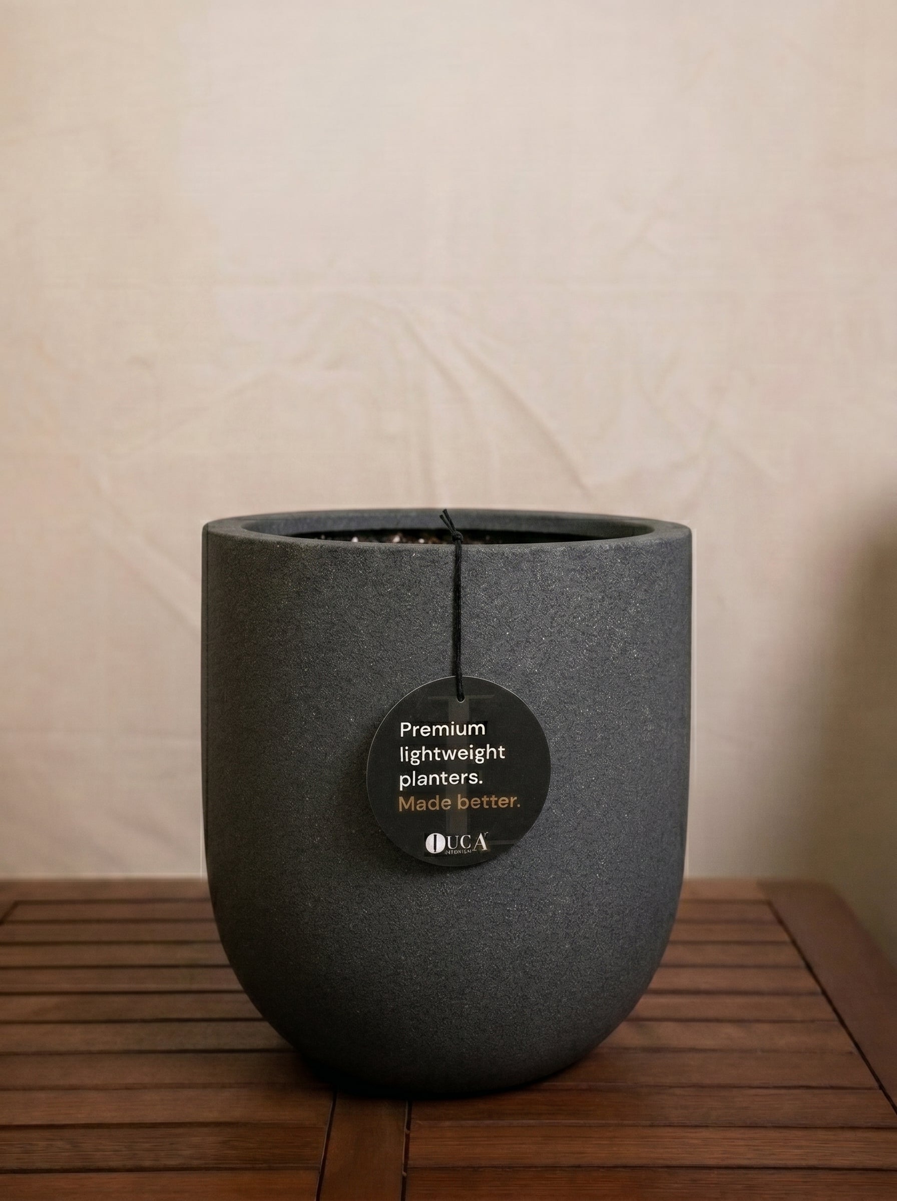 Grigio Tall Egg Pot | Premium Planter, Dia. 30–88 cm - Acacia Garden Center