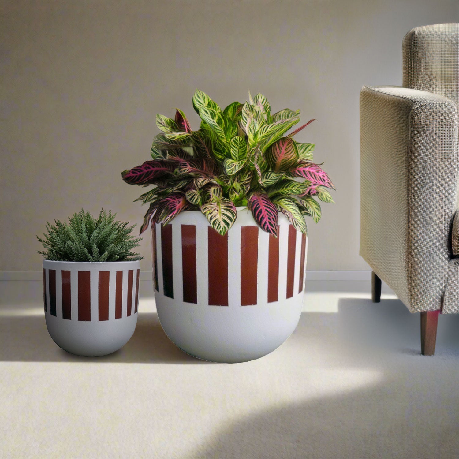 Hand Painted Pot - Stella Ht008 - Acacia Garden Center