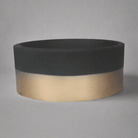 Hand Painted Round Pot | Two - Tone Design, 3 Sizes - Acacia Garden Center
