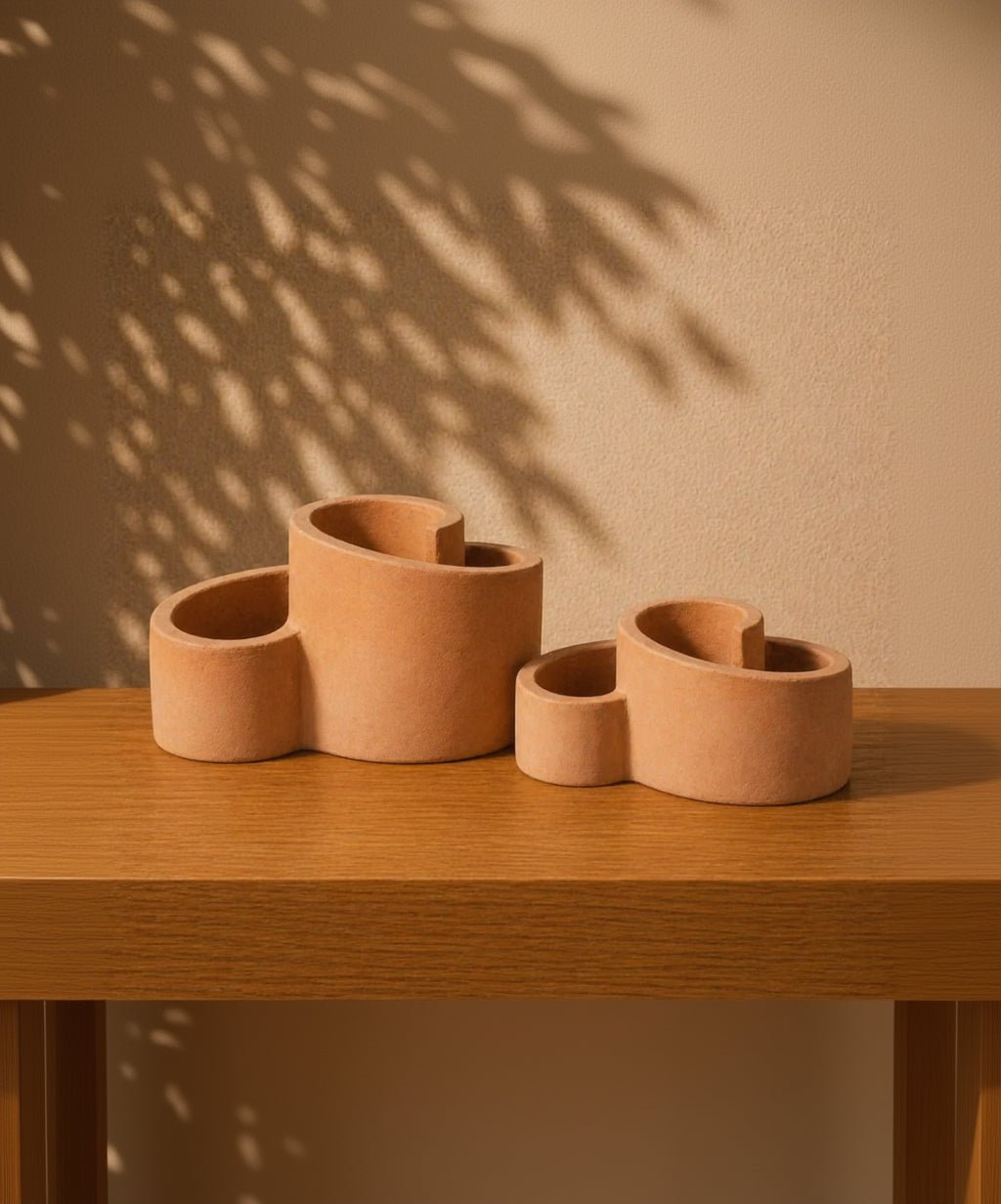 Herb Spiral Planter (Degrea Terracotta) | Antique Terracotta, Dia. 38–45 cm - Acacia Garden Center