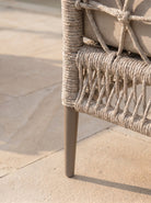 Icon Seating Group Beige (Terazzi) | 5 - Seater, Cross - Weave - Acacia Garden Center