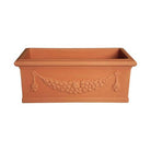 Idra Festooned Flower Box | Italian Terracotta - Acacia Garden Center
