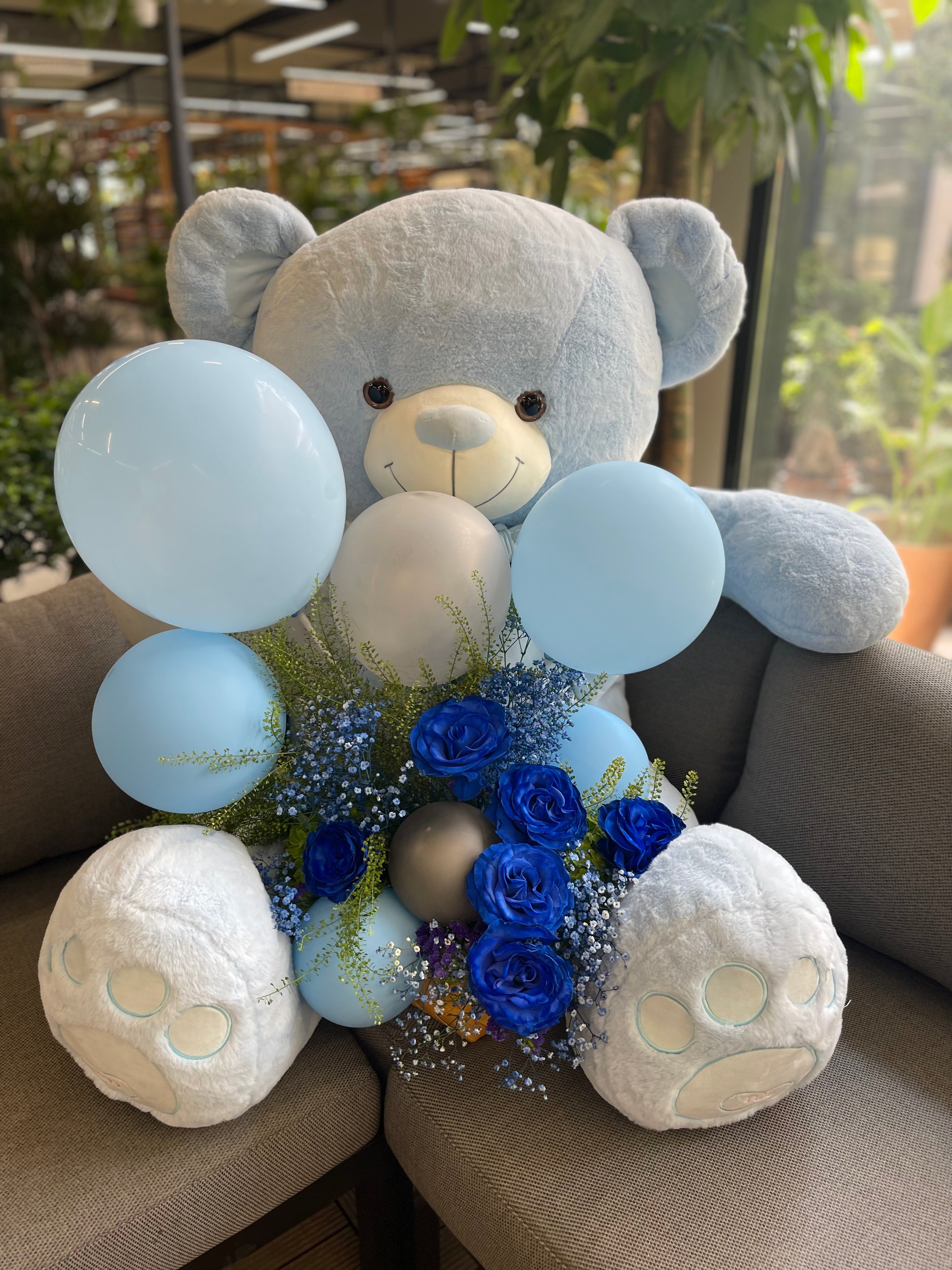 Teddy Bear and Blooms