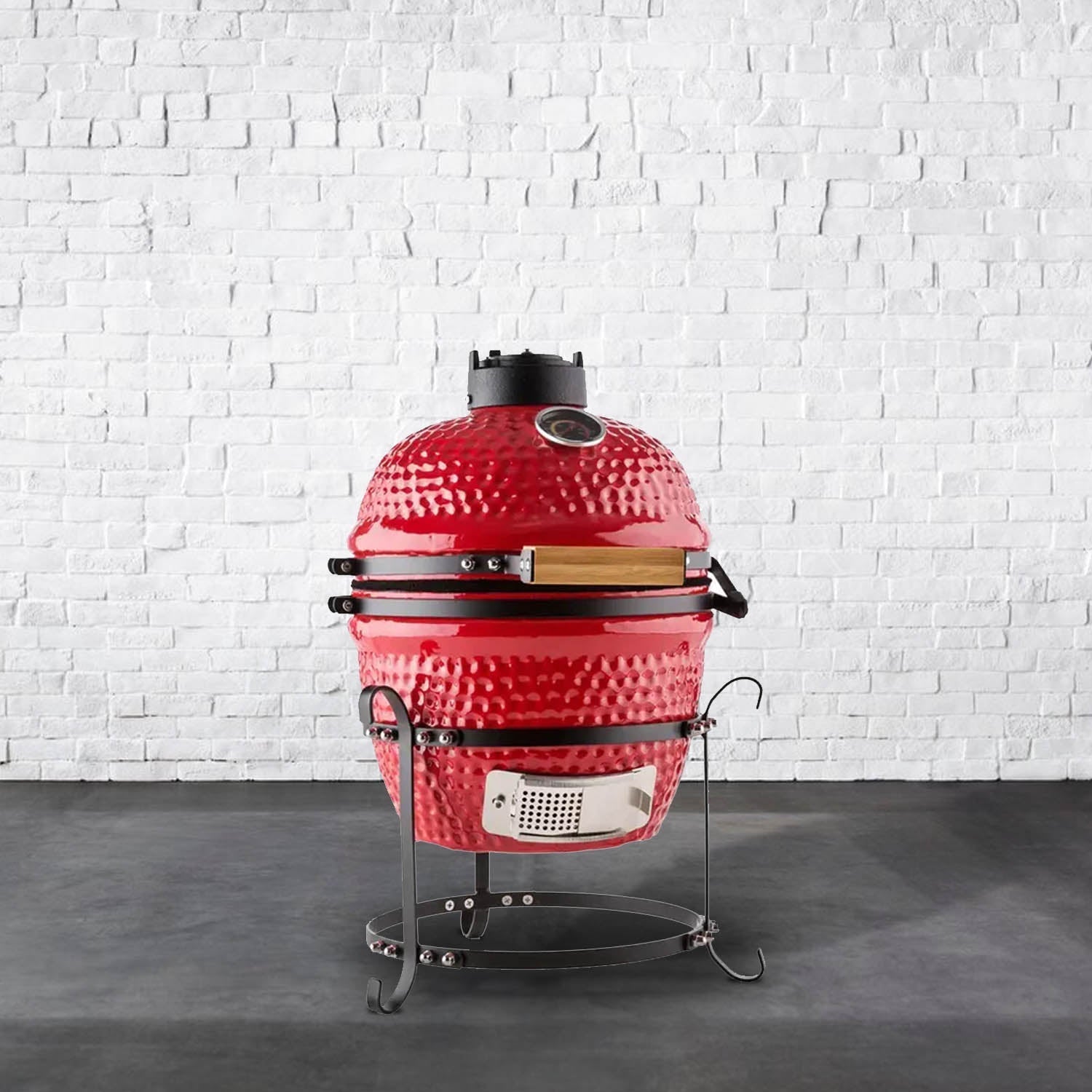 Kimpu Kamado Grill 13″ Classic (KS - KP13R) | Compact Ceramic - Acacia Garden Center