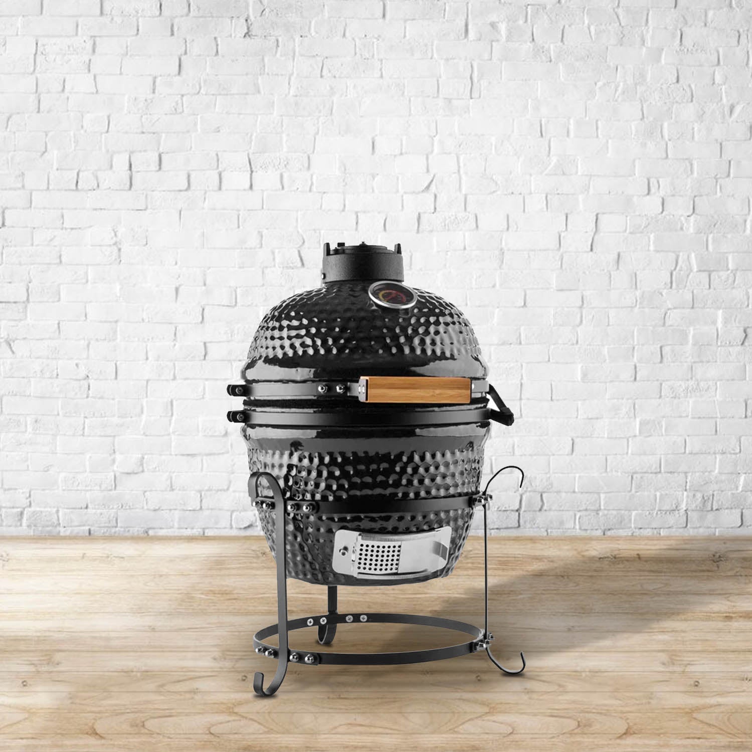 Kimpu Kamado Grill 13″ Classic (KS - KP13R) | Compact Ceramic - Acacia Garden Center