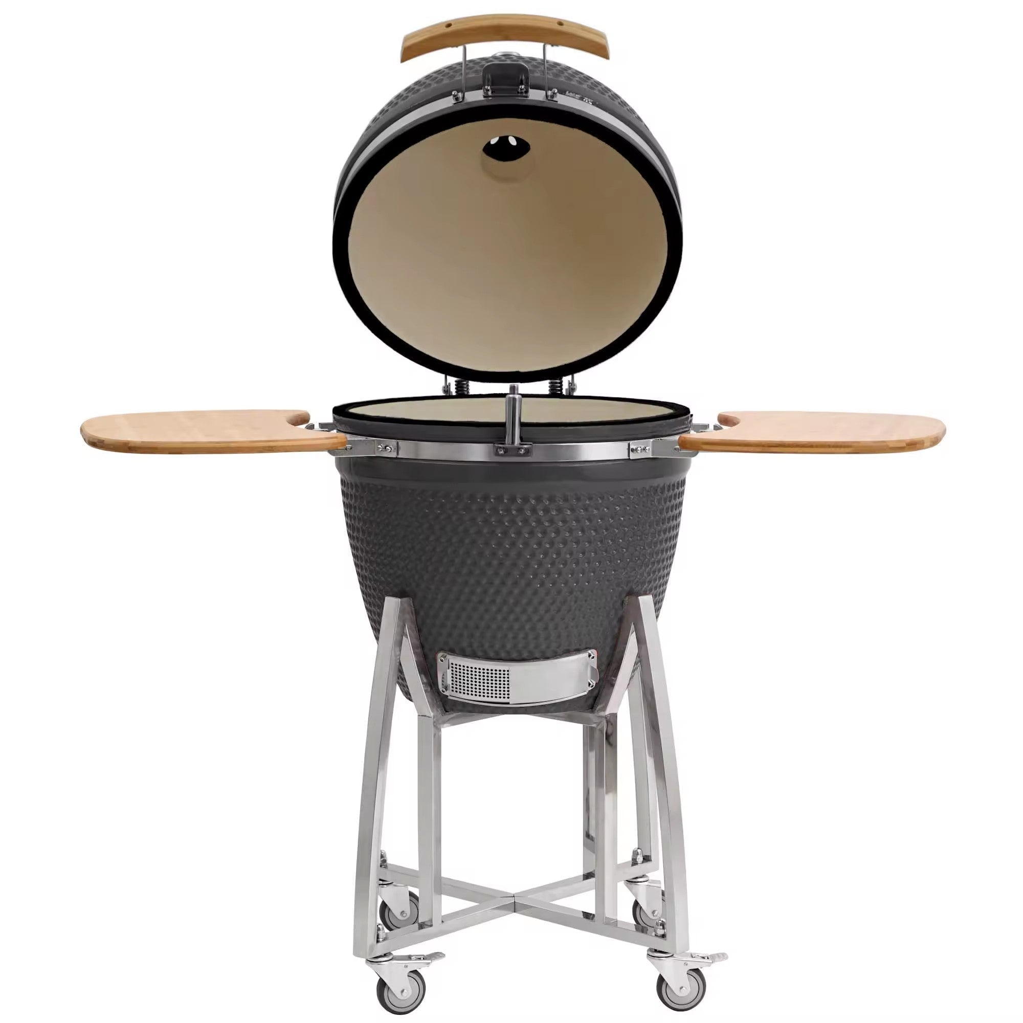 Kimpu Kamado Grill 21″ Deluxe (KS - KP21R) | Ceramic, 3 Colours - Acacia Garden Center