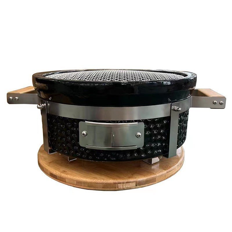 Kimstone Tabletop BBQ Grill 14″ | Portable, Black - Acacia Garden Center