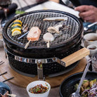 Kimstone Tabletop BBQ Grill 14″ | Portable, Black - Acacia Garden Center