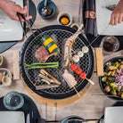 Kimstone Tabletop BBQ Grill 14″ | Portable, Black - Acacia Garden Center