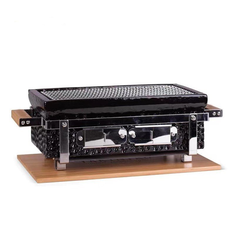Kimstone Tabletop BBQ Grill 17.5″ (KS - T17S) | Portable, Black - Acacia Garden Center