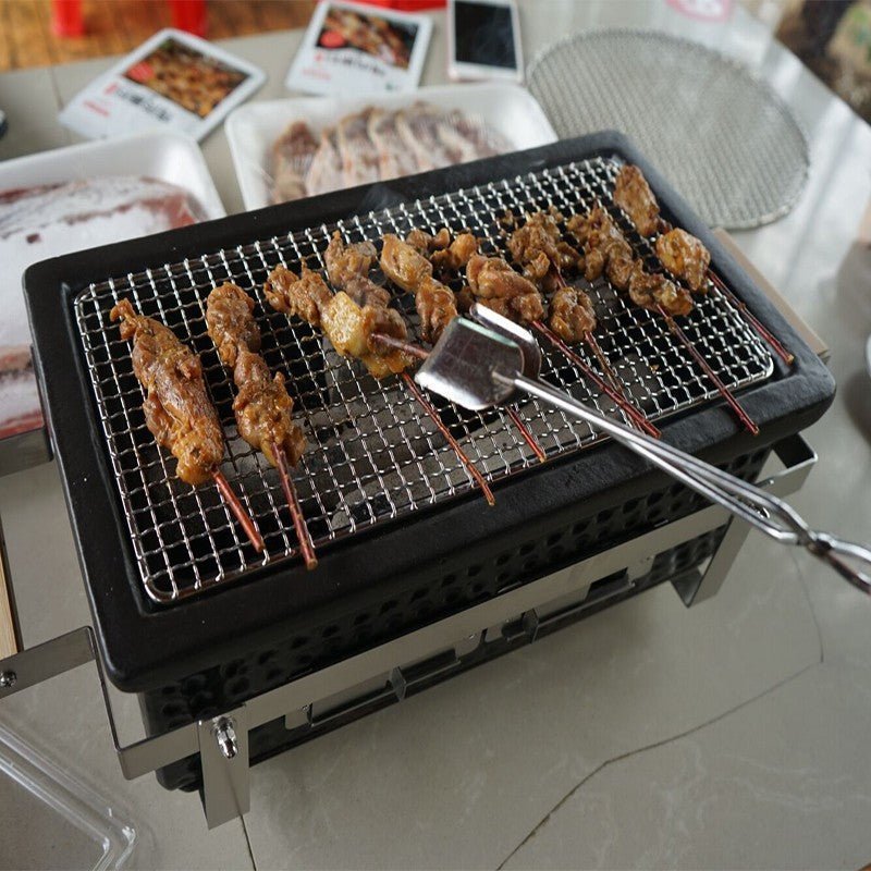 Kimstone Tabletop BBQ Grill 17.5″ (KS - T17S) | Portable, Black - Acacia Garden Center