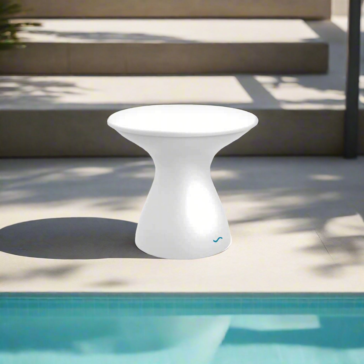 Ledge Lounger Autograph Standard Side Table LL - AG - ST - W - Acacia Garden Center